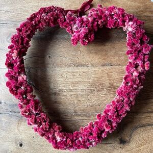 Terrain Heart Shaped Wreath - Celosia & Vine Hanging Heart